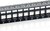 Equip Keystone Patch Panel - 769124 (24 port, Cat6, 1U, árnyékolatlan, fekete)