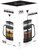 IRIS - L-00830 French Press dugattyús kávéfőző 400ml, dobozos