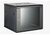 Hikvision Rackszekrény - 19" fali kivitel (9U, 600x450x500, fekete, egyrekeszes, üvegajtós, max.40 kg)