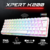 Spirit of Gamer Billentyűzet Mechanikus - XPERT K200 White (TKL, SOG red, RGB LED,USB, anti-ghosting, fehér, magyar)