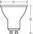 Osram Value PAR16 műanyag ház/6,9W/575lm/2700K/GU10/230V/36fok/83lm/W LED spot izzó - 4058075198760