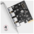 Axagon - PCIe vezérlő 4x ext. USB-A 5Gbps port - PCEU-430RS
