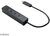 Akasa - Connect 4XS - 4 portos USB-elosztó - AK-HB-08BK
