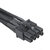 akasa - FLEXA V8 8 tűs VGA tápkábel, 40 cm-es hosszabbító - AK-CBPW09-40BK