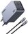 UGREEN - Nexode Pro hálózati töltő, 100W, 3 Port, GaN, 2x USB-C, 1x USB-A - Szürke - 25874