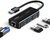 UGREEN - HUB USB 3.0, 3x USB-A, Ethernet 1Gbit/s - Szürke - 20265