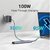 UGREEN - USB HUB 5 az 1-ben, 4K@30Hz, HDMI 1.4, 1x USB-A 3.0, 2x USB-A 2.0, USB-C, 100W - Szürke - 15495