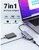 UGREEN - USB HUB 7 az 1-ben, 4K@60Hz, USB HUB, Ethernet, HDMI 2.0, 100W, SD/TF - Szürke - 60515