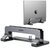 UGREEN - Laptop állvány, vertikális, állítható, laptop stand, szürke - 20471