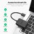 UGREEN - USB 3.0 USB-A SD Kártya kártyaolvasó,TF + SD, fekete - 20250