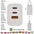 Emos - GaN PD 65 W max. univerzális USB töltő - V05G65