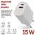 Emos - BASIC 15 W max. univerzális USB töltő - V02B15
