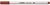 Stabilo Pen 68 brush vöröses barna ecsetfilc