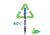 Pilot BeGreen V-Board Master S 10 db/csomag fekete táblamarker