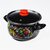 TOO BELLY FARM BLACK 6,2 literes, 24cm átmérő, 15cm magasságú lábas (fazék) üveg fedővel