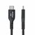 Startech - 30 cm-es USB-A - USB-C töltőkábel - USB2AC30CMBK
