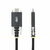 Startech - 2 m-es USB-C töltőkábel, oldalsó csavaros zár, 240 W (5 A) PD EPR, kétrétegű szilikon/fonott köpeny - S2CEPR2M-USBSL-CABLE