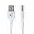 Startech - 2 m-es USB-A - USB-C töltőkábel, töltés és szinkronizálás, 3A, USB 2.0, TPE köpeny, fehér - USB2AC2MNCWHE