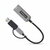 Startech - USB-C Ethernet adapter USB-A adapterrel, 10/100/1000 Mbps, 15 cm-es kábel - C21GA-USB-ETHERNET