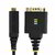 Startech - 30 cm-es USB-soros adapter, COM rögzítés, FTDI, USB-A - DB9 kábel, USB - RS232 - 1P1FFC-USB-SERIAL