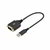 Startech - 30 cm-es USB-soros adapter, COM rögzítés, FTDI, USB-A - DB9 kábel, USB - RS232 - 1P1FFC-USB-SERIAL