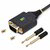 Startech - 30 cm-es USB-soros adapter, COM rögzítés, FTDI, USB-A - DB9 kábel, USB - RS232 - 1P1FFC-USB-SERIAL