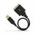 Startech - 30 cm-es USB-soros adapter, COM rögzítés, FTDI, USB-A - DB9 kábel, USB - RS232 - 1P1FFC-USB-SERIAL