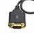Startech - 30 cm-es USB-soros adapter, COM rögzítés, FTDI, USB-A - DB9 kábel, USB - RS232 - 1P1FFC-USB-SERIAL