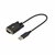 Startech - 30 cm-es USB-soros adapter, COM rögzítés, FTDI, USB-A - DB9 kábel, USB - RS232 - 1P1FFC-USB-SERIAL
