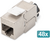 Assmann-DIGITUS CAT 6A Keystone modul, árnyékolt, intelligens kábelrendezővel - 48 db - DN-93617-48