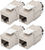 Assmann-DIGITUS CAT 6A Keystone modul, árnyékolt, intelligens kábelrendezővel - 4 db - DN-93617-4DN-93617-4