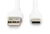 Assmann-DIGITUS USB-C szilikon csatlakozókábel, 2m, fehér - AK-300340-020-W