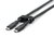Assmann-DIGITUS USB szilikon kábel, USB 10Gbps, 1m, fekete - AK-300342-010-S