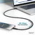 Assmann-DIGITUS USB szilikon kábel, USB 40Gbps, 1m, fekete - AK-300344-010-S