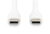 Assmann-DIGITUS USB-C szilikon csatlakozókábel, 0,5 m, fehér - AK-300341-005-W