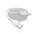 Assmann-DIGITUS USB-C szilikon csatlakozókábel, 1m, fehér - AK-300340-010-W