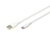 Assmann-DIGITUS USB-C szilikon csatlakozókábel, 1m, fehér - AK-300340-010-W