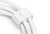 Assmann-DIGITUS USB-C szilikon csatlakozókábel, 1m, fehér - AK-300340-010-W