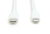 Assmann-DIGITUS Lightning szilikon csatlakozókábel, USB-C - Lightning, 0,5 m, fehér - AK-600110-005-W