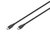 Assmann-DIGITUS USB-C szilikon csatlakozókábel, 2m, fekete - AK-300341-020-S