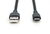 Assmann-DIGITUS USB-C szilikon csatlakozókábel, 2m, fekete - AK-300340-020-S