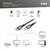 Assmann-DIGITUS 16K DisplayPort csatlakozókábel, 2.1-es verzió, 1 m, 80G, fekete - DB-340111-010-S