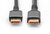 Assmann-DIGITUS 16K DisplayPort csatlakozókábel, 2.1-es verzió, 1 m, 80G, fekete - DB-340111-010-S