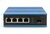 Assmann-DIGITUS 4 portos Gigabit Ethernet hálózati PoE switch, ipari, nem menedzselt, 1 SFP uplink - DN-651135