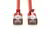 Assmann -DIGITUS CAT 6A F-FTP Slim patch kábel, 0,5 m, piros - DK-1632-A-005S-R