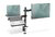 Assmann-DIGITUS Egymonitoros és notebookos tartó, 1x32", 2x 9 kg - DA-90436