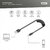 Assmann-DIGITUS USB 2.0 - USB A - USB C spirálkábel - AK-300430-006-S