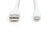 Assmann-DIGITUS Lightning szilikon csatlakozókábel, USB-A - Lightning 1m, fehér - AK-600108-010-W