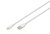 Assmann-DIGITUS Lightning szilikon csatlakozókábel, USB-A - Lightning 2m, fehér - AK-600108-020-W