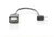 Assmann-DIGITUS USB adapter / átalakító, OTG, micro B/M - A/F, 0,15 m - AK-300313-002-S